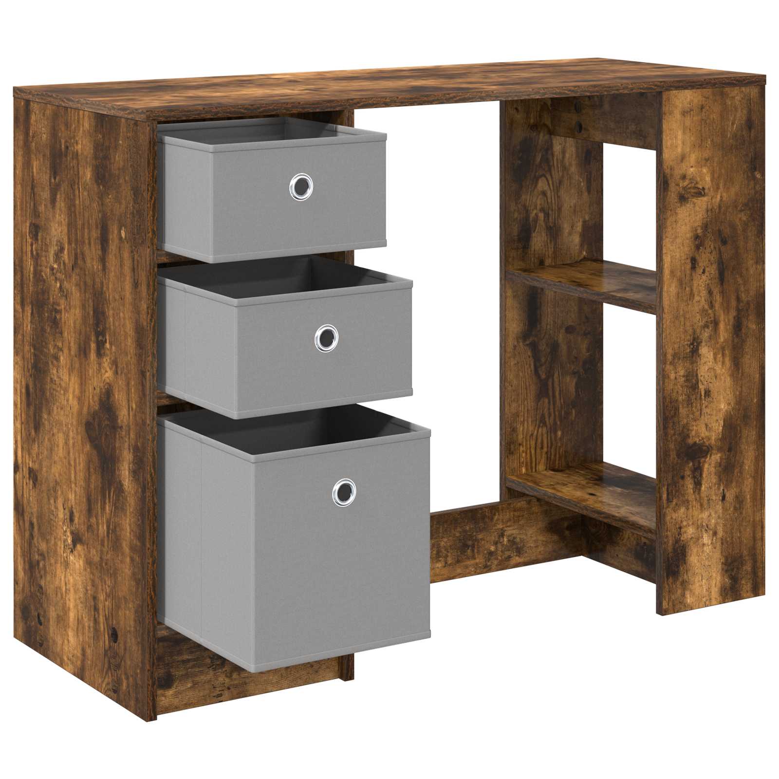 Schreibtisch Räuchereiche 100 x 40 x 75 cm Holzwerkstoff