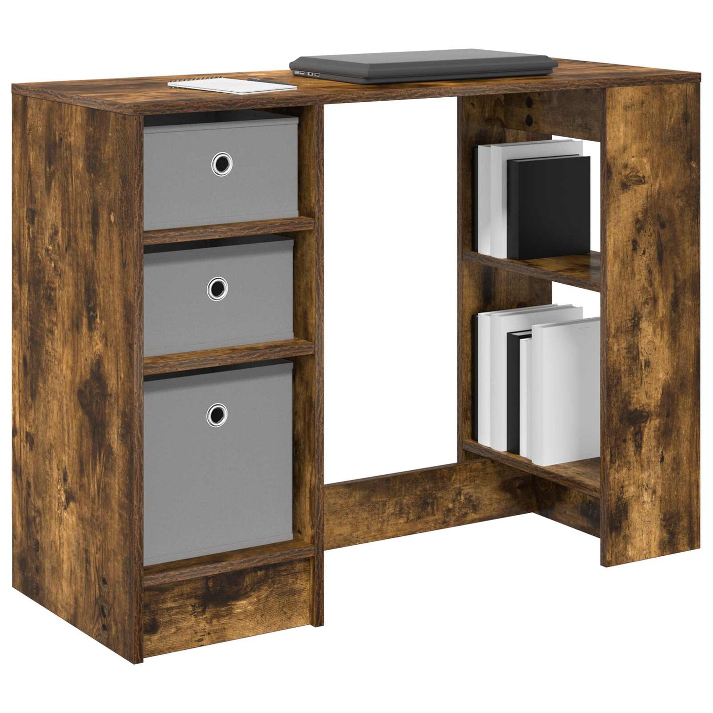 Schreibtisch Räuchereiche 100 x 40 x 75 cm Holzwerkstoff