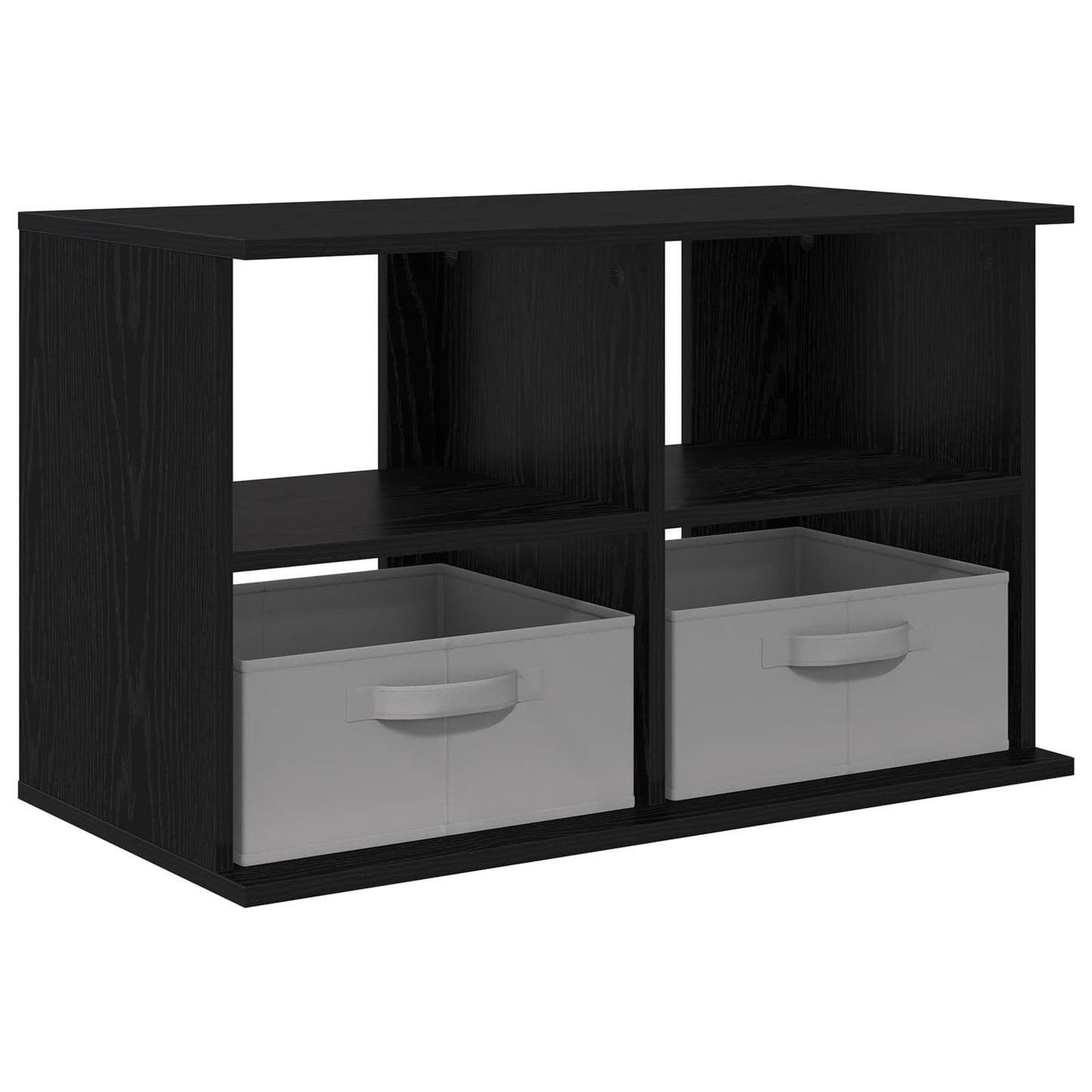 TV-Ständer mit Schubladen Schwarz Eichen-Optik 79 x 40 x 48 cm