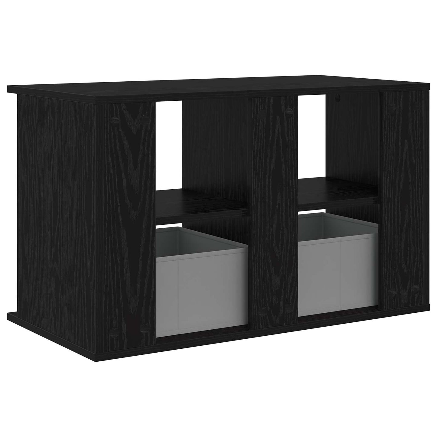 TV-Ständer mit Schubladen Schwarz Eichen-Optik 79 x 40 x 48 cm