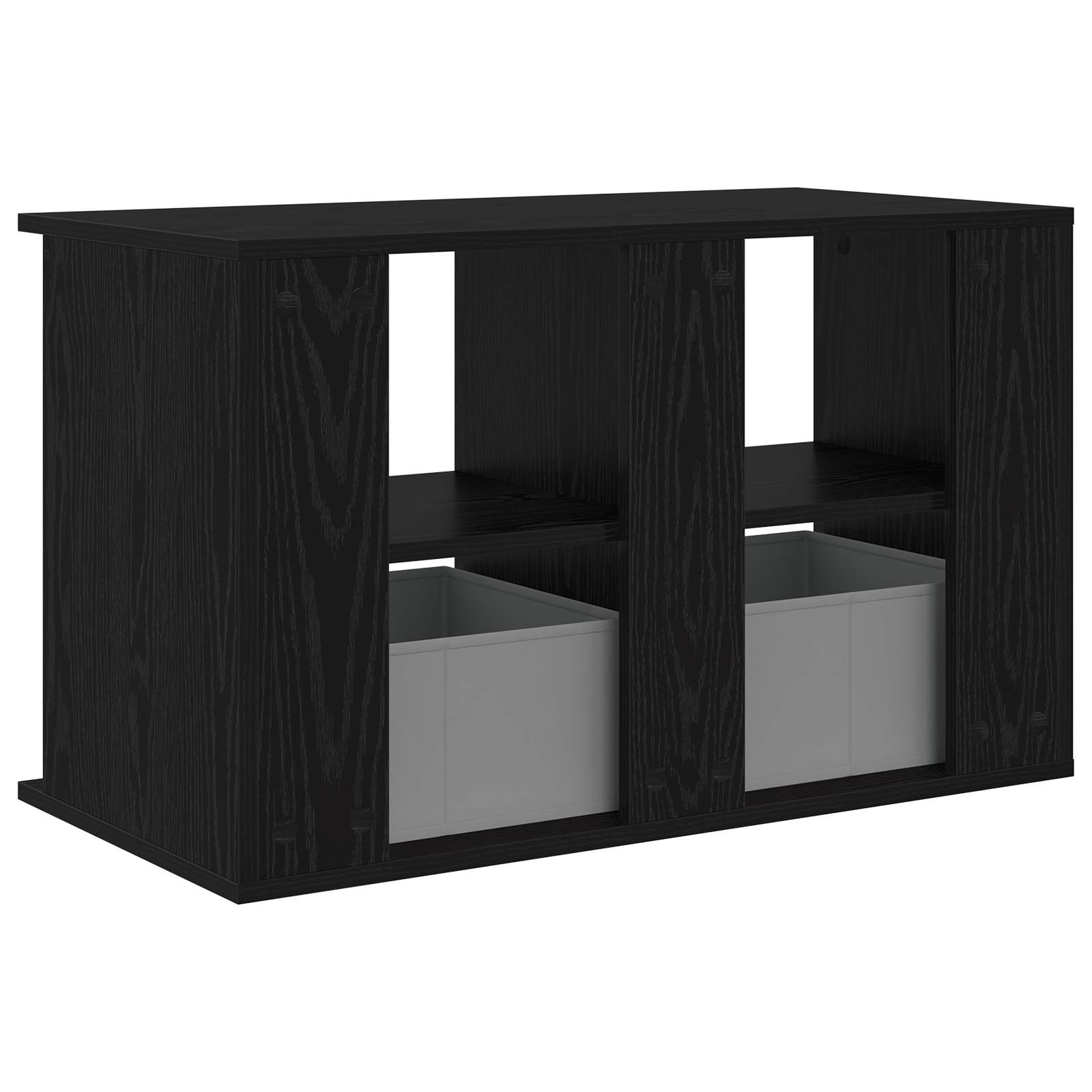 TV-Ständer mit Schubladen Schwarz Eichen-Optik 79 x 40 x 48 cm