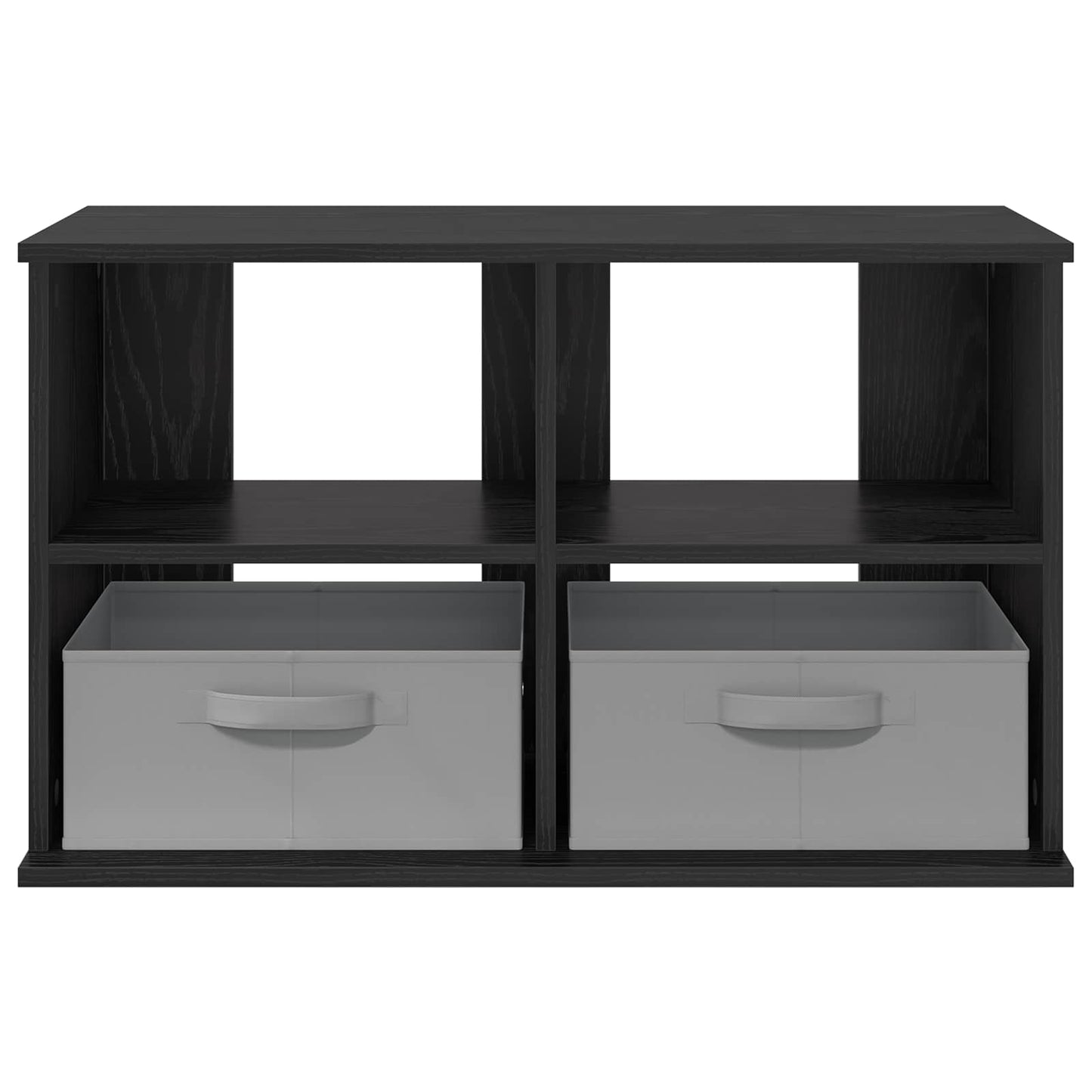 TV-Ständer mit Schubladen Schwarz Eichen-Optik 79 x 40 x 48 cm