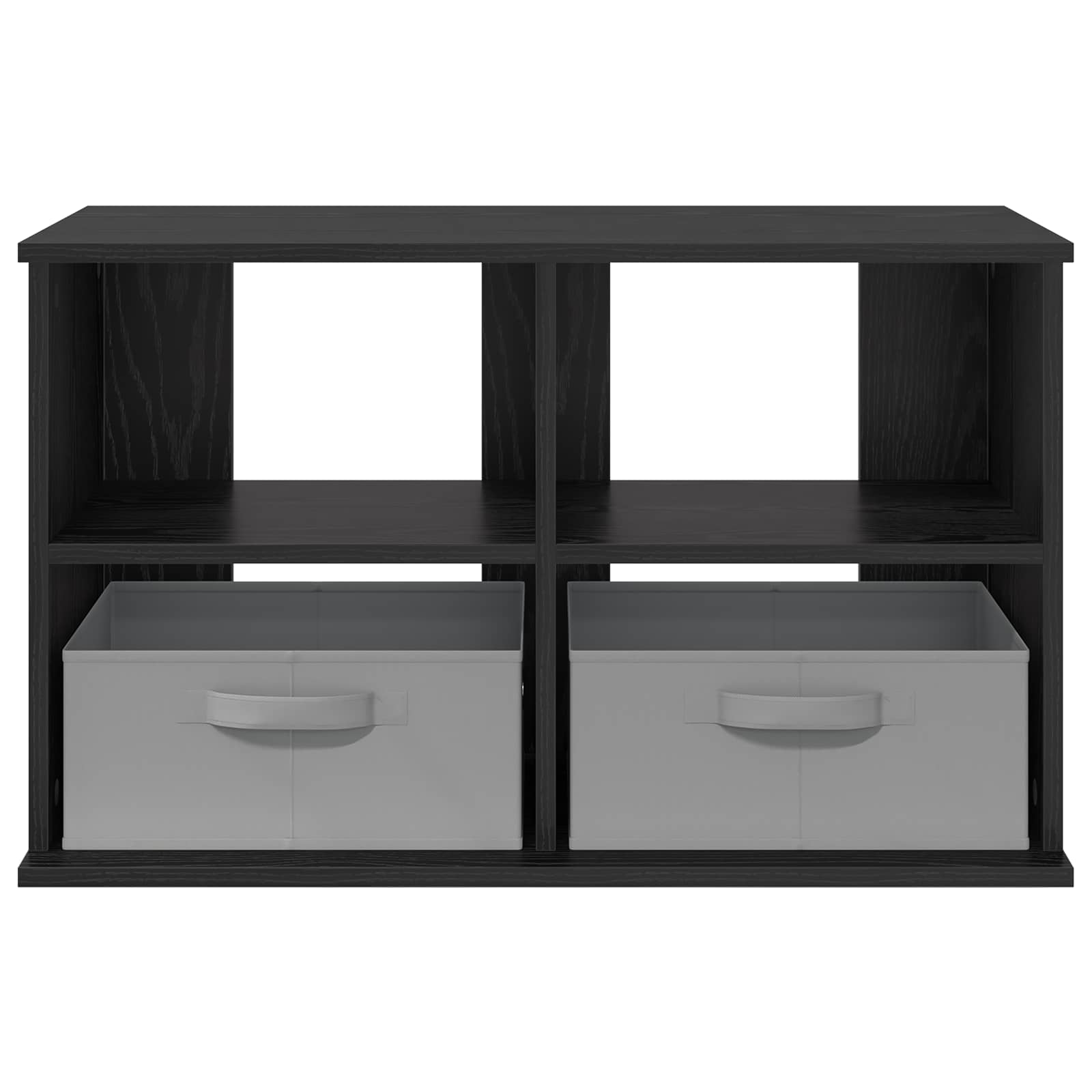 TV-Ständer mit Schubladen Schwarz Eichen-Optik 79 x 40 x 48 cm