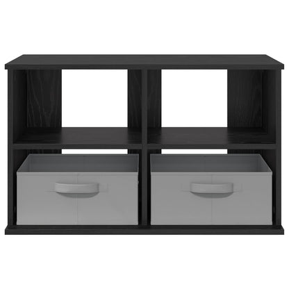 TV-Ständer mit Schubladen Schwarz Eichen-Optik 79 x 40 x 48 cm