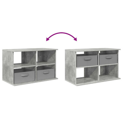 TV-Ständer mit Schubladen Beton Grau 79 x 40 x 48 cm