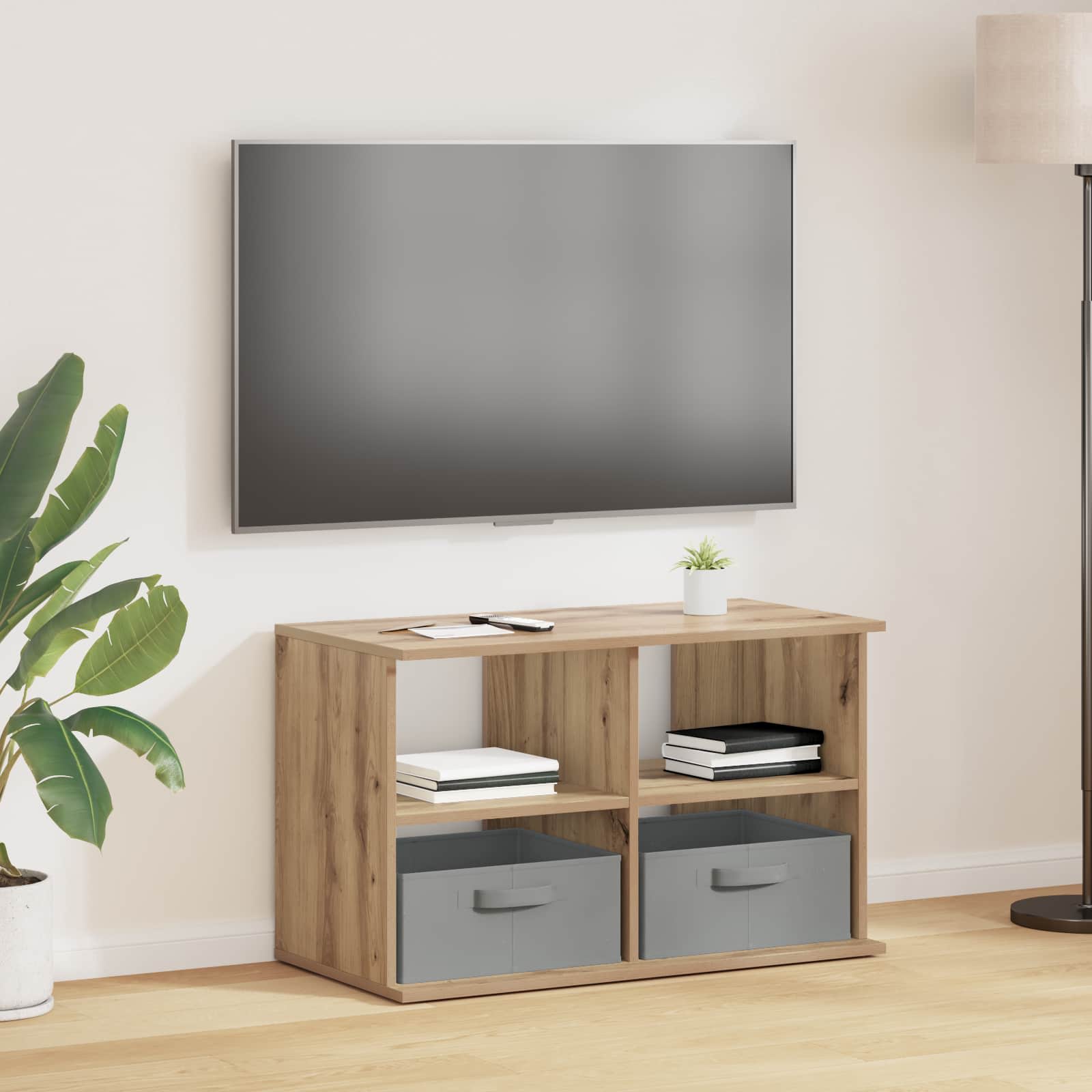 TV-Ständer 79 x 40 x 48 cm Artisan-Eiche