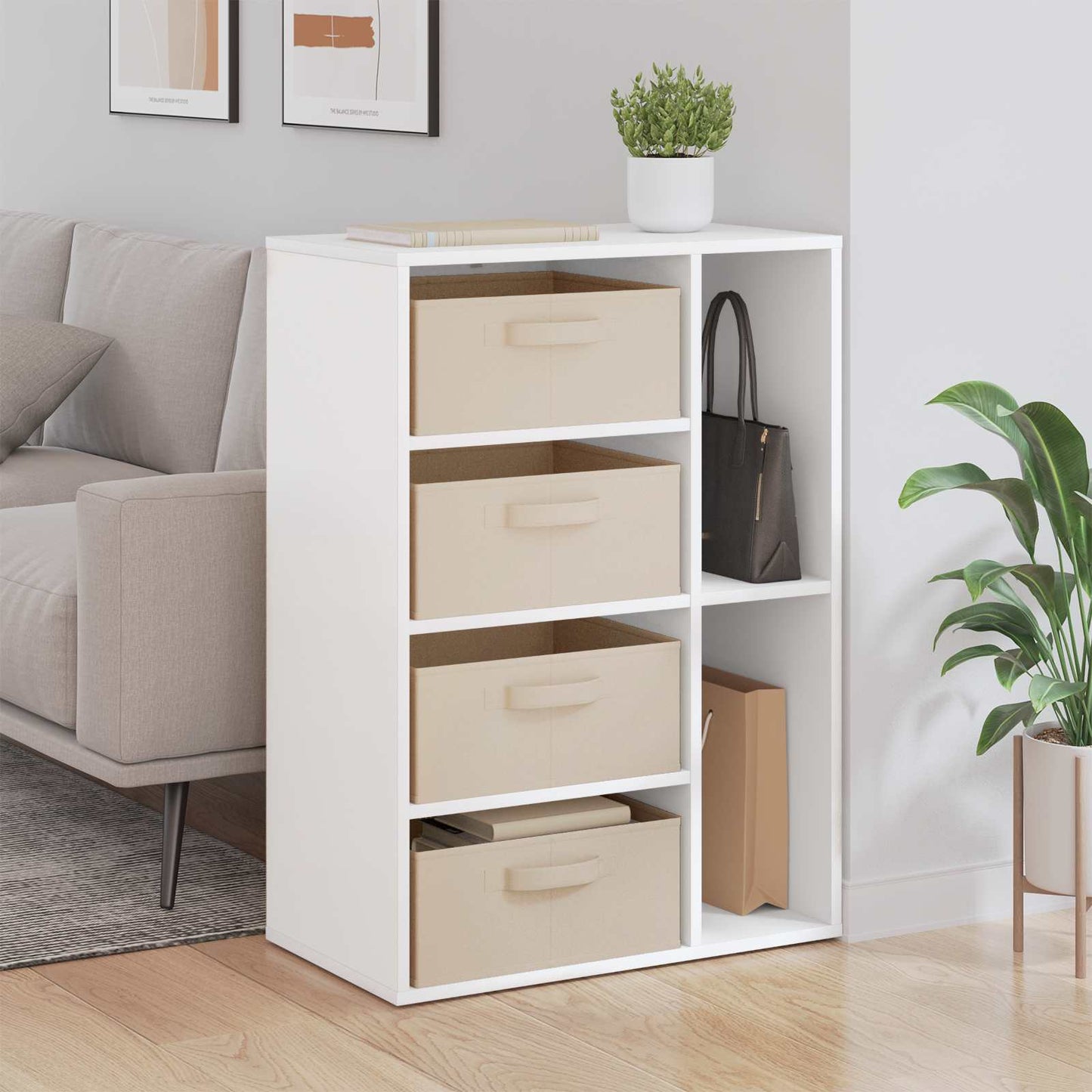 Sideboard Weiß 60 x 33,5 x 84 cm