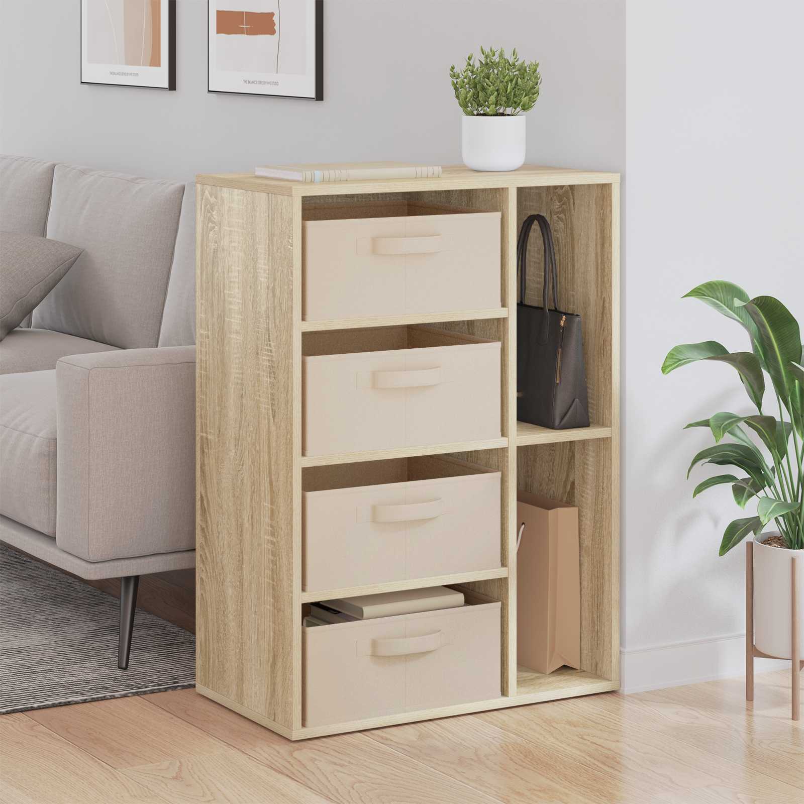 Sideboard Sonoma-Eiche 60 x 33,5 x 84 cm
