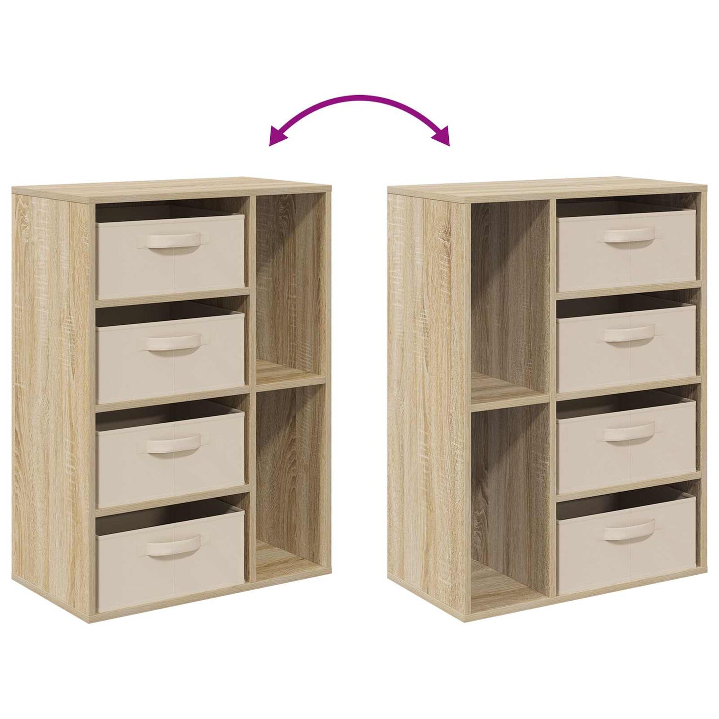 Sideboard Sonoma-Eiche 60 x 33,5 x 84 cm