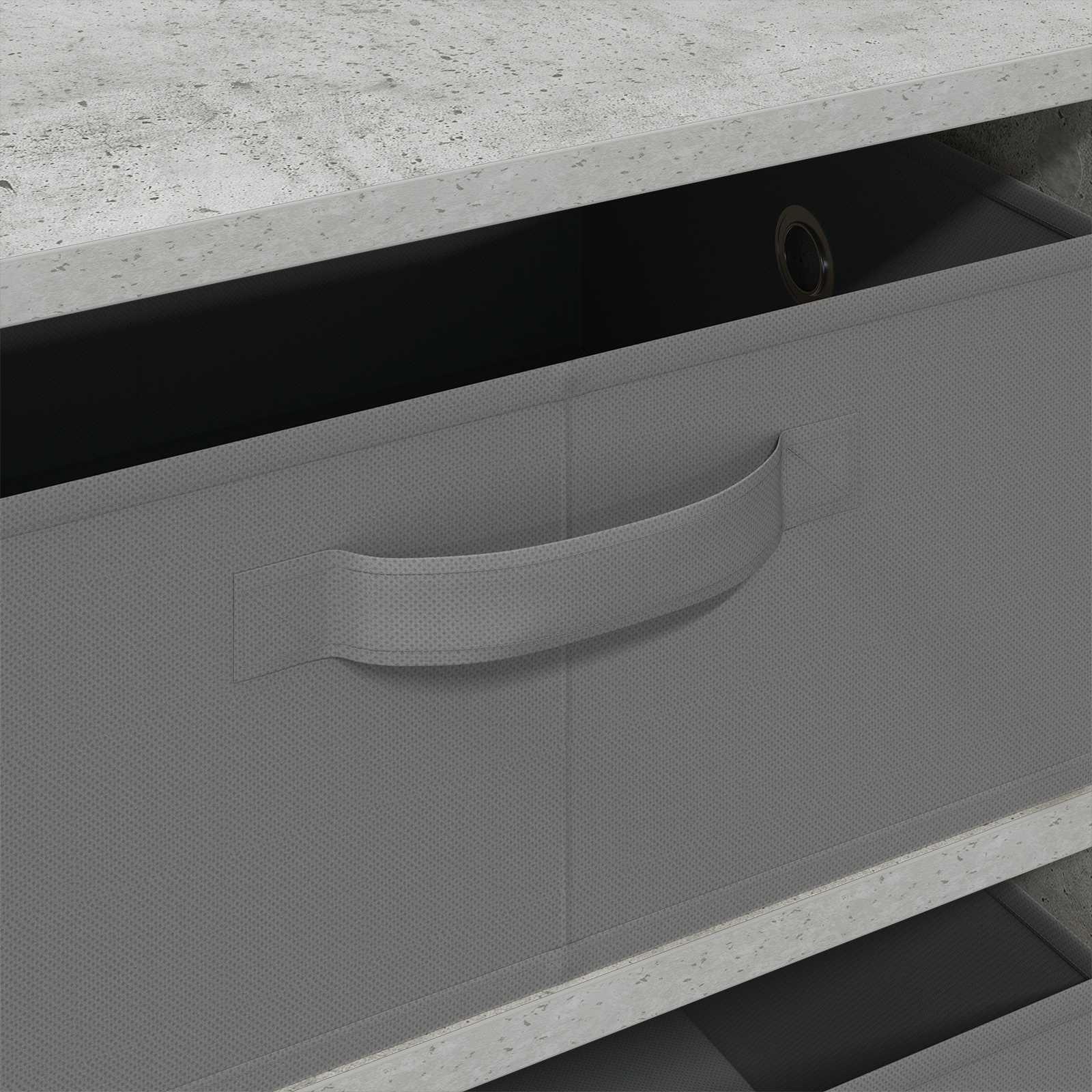 Sideboard Betongrau 60 x 33,5 x 84 cm