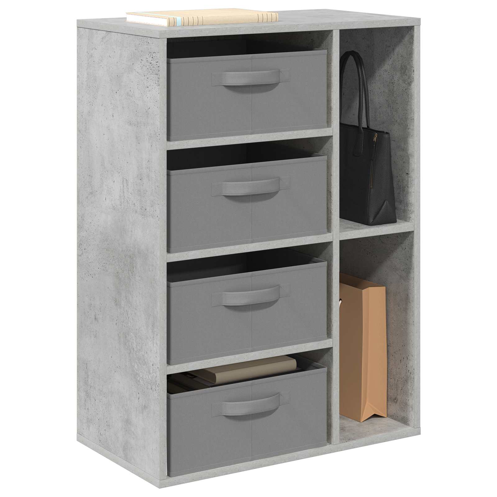 Sideboard Betongrau 60 x 33,5 x 84 cm