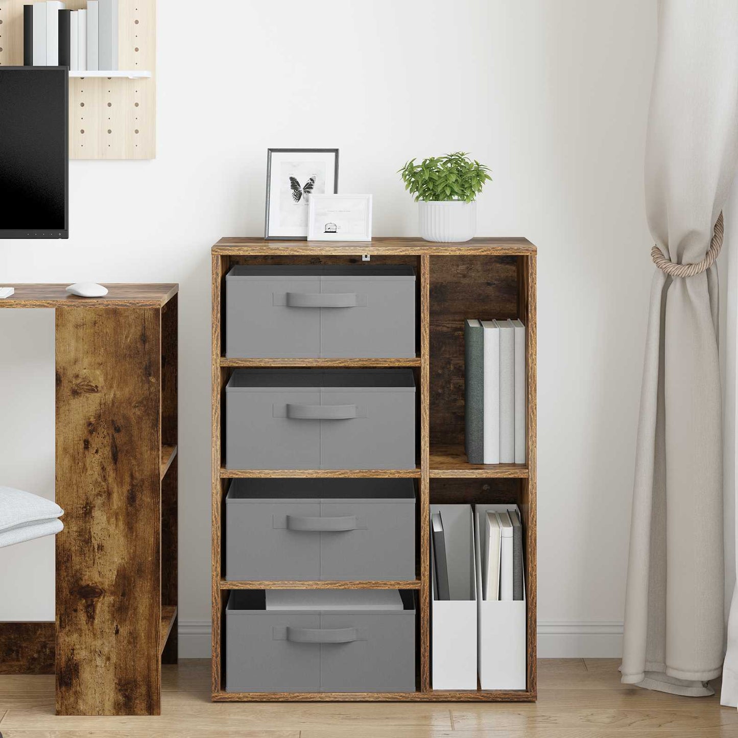 Sideboard Raucheiche 60 x 33,5 x 84 cm