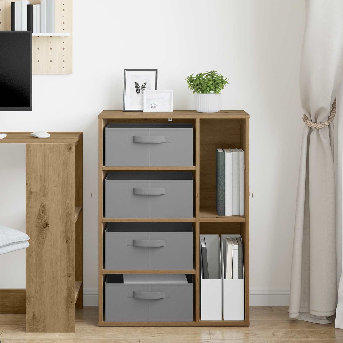 Sideboard Artisan-Eiche 60 x 33,5 x 84 cm