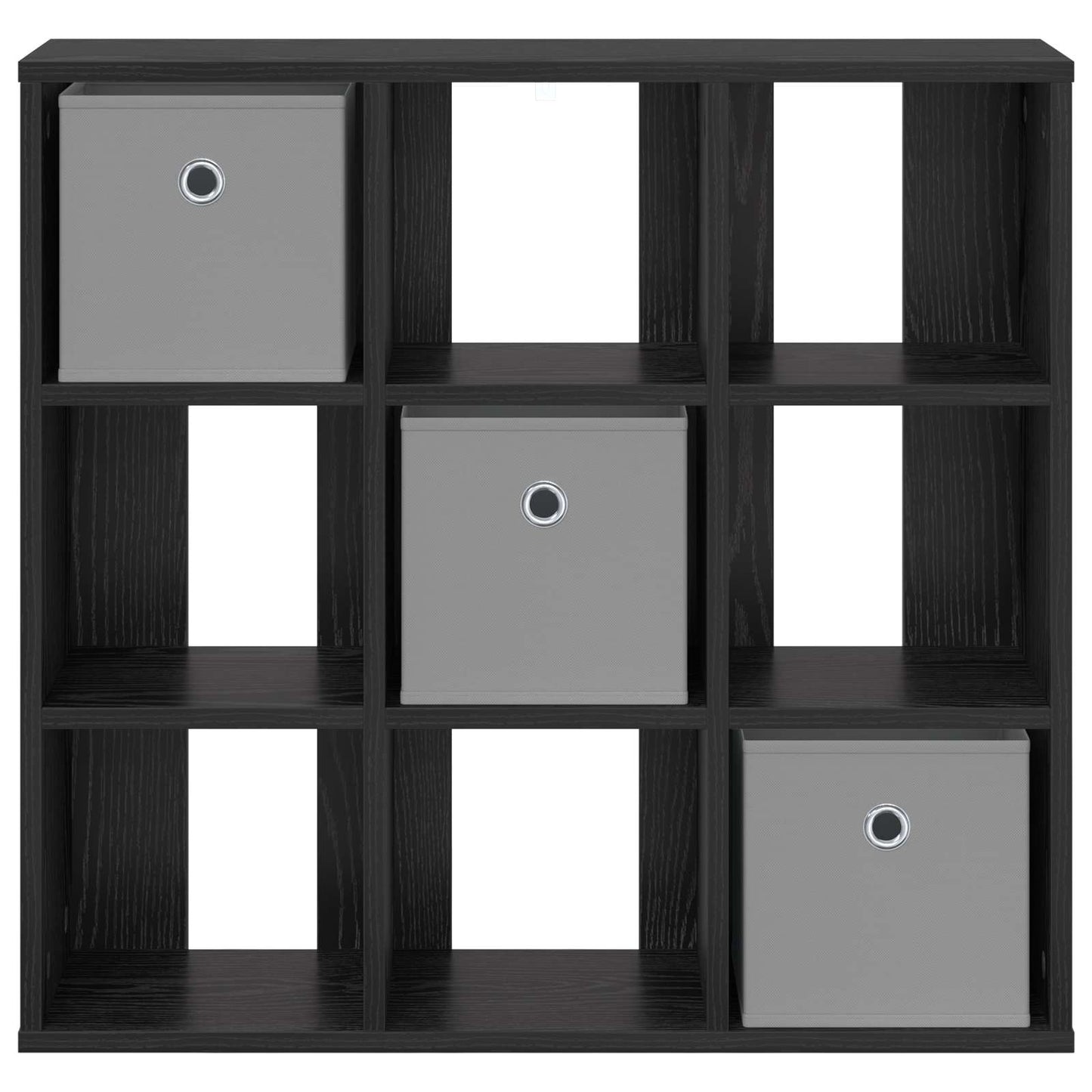 Sideboard Schwarz Eichen-Optik 73,5 x 24 x 69,5 cm