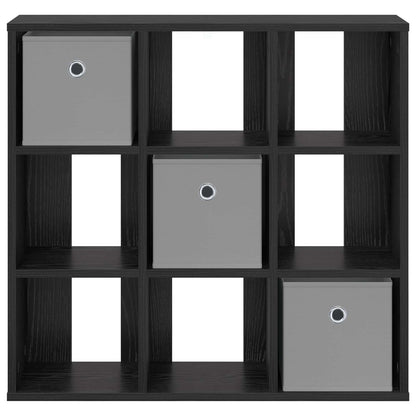 Sideboard Schwarz Eichen-Optik 73,5 x 24 x 69,5 cm