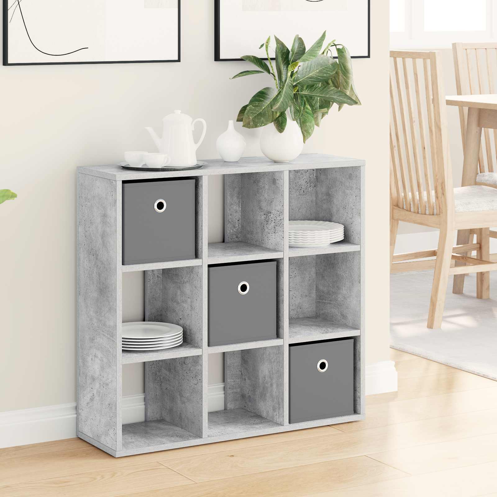 Sideboard Betongrau 73,5 x 24 x 69,5 cm