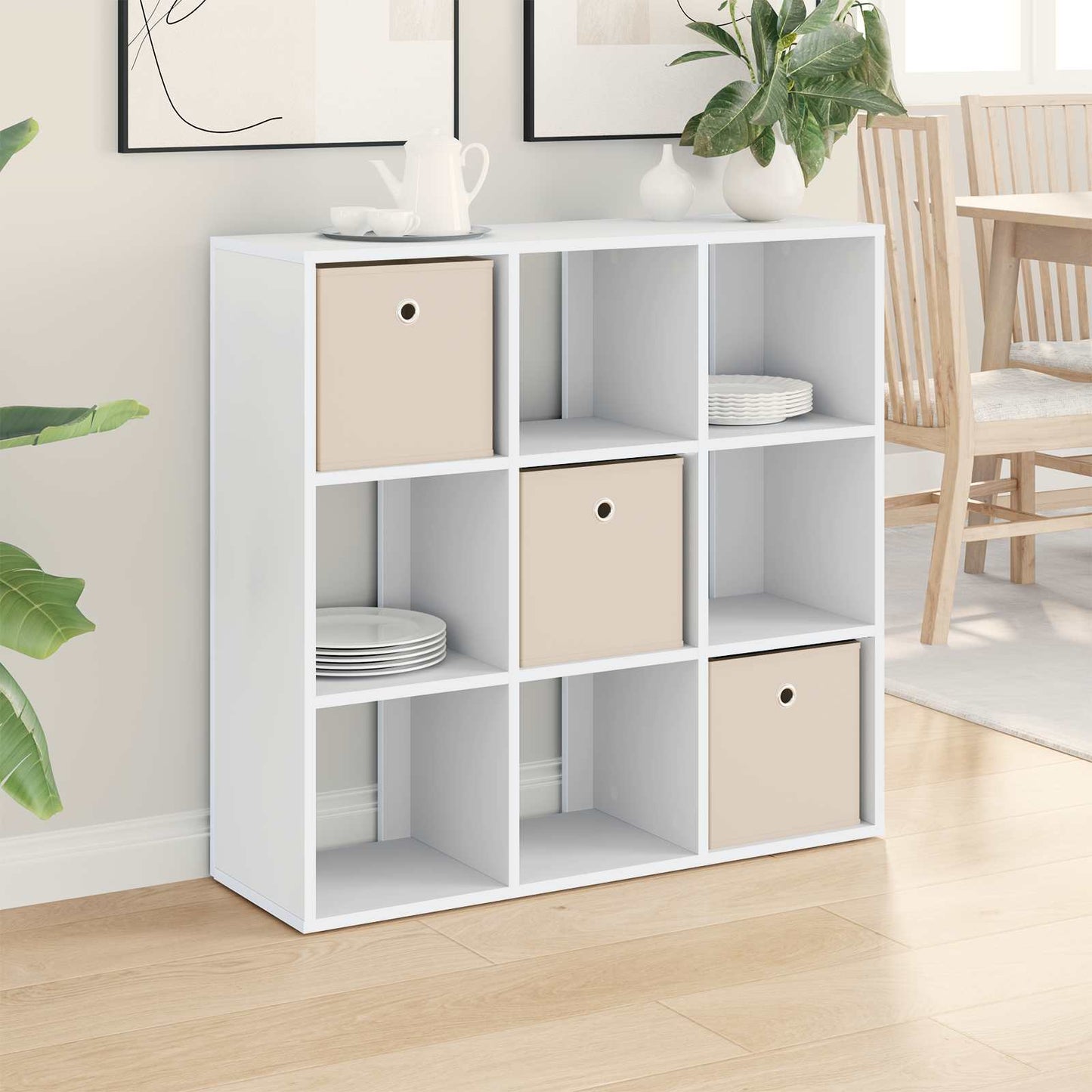 Sideboard Weiß 88,5 x 29 x 84,5 cm