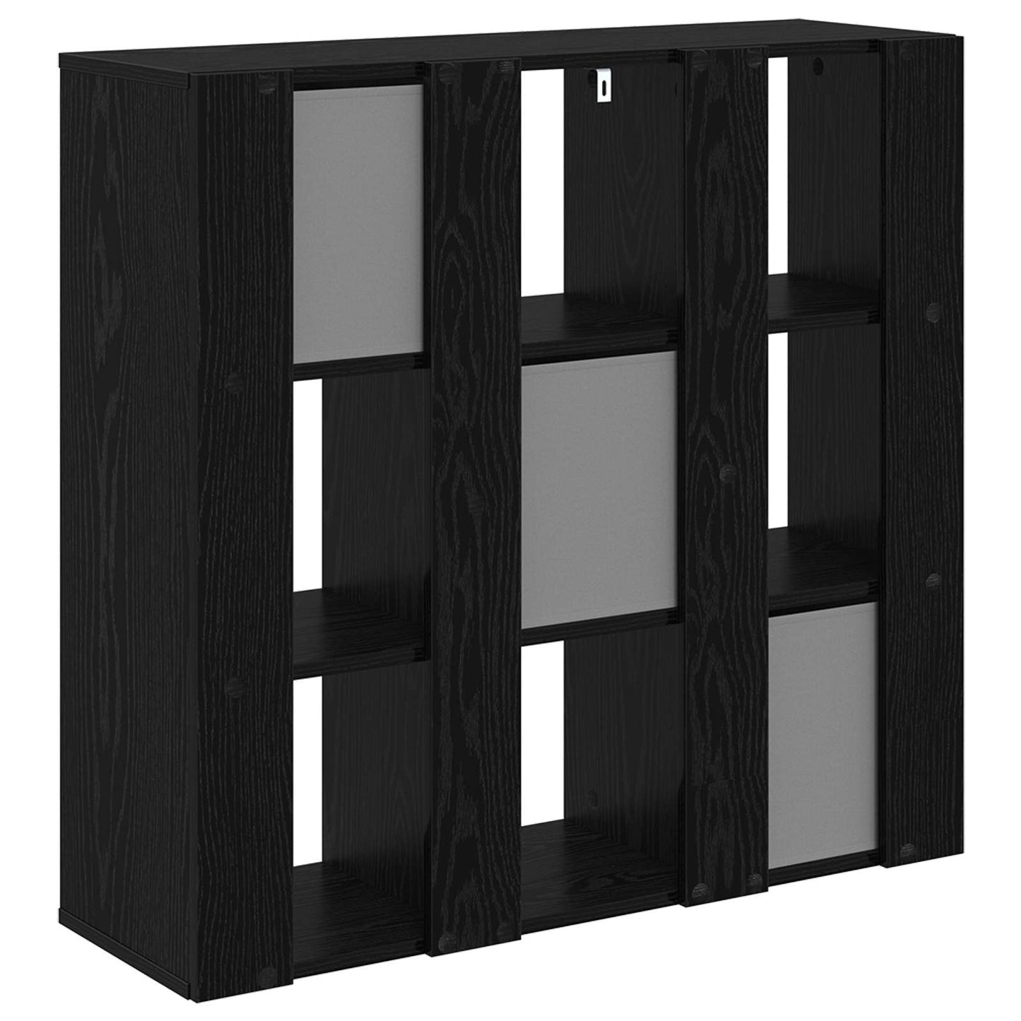 Sideboard Schwarz Eichen-Optik 88,5 x 29 x 84,5 cm