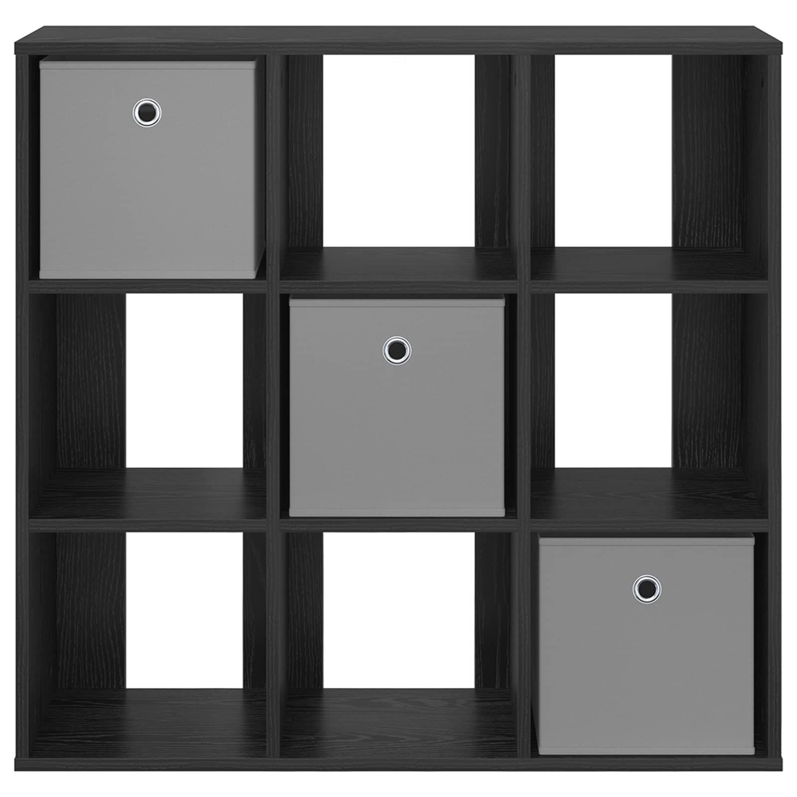Sideboard Schwarz Eichen-Optik 88,5 x 29 x 84,5 cm