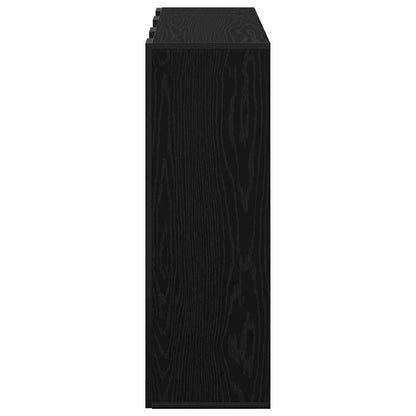 Sideboard Schwarz Eichen-Optik 88,5 x 29 x 84,5 cm