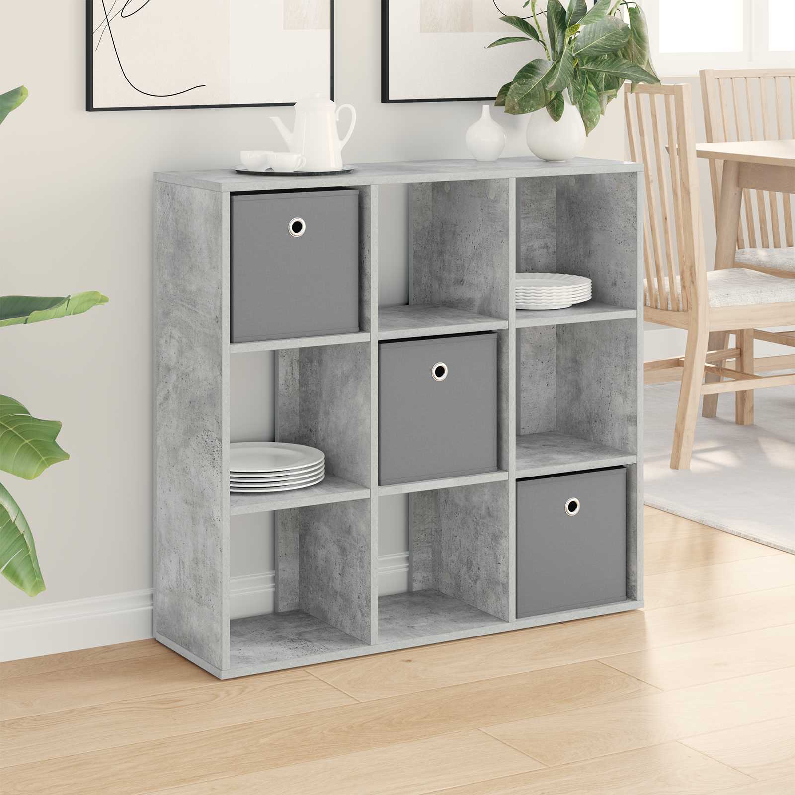 Sideboard Betongrau 88,5 x 29 x 84,5 cm