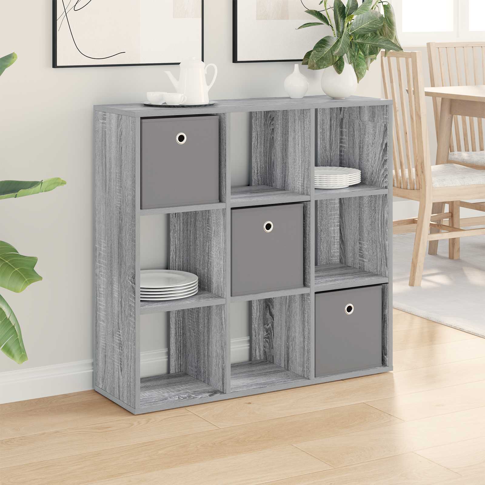 Sideboard Sonoma-Grau 88,5 x 29 x 84,5 cm