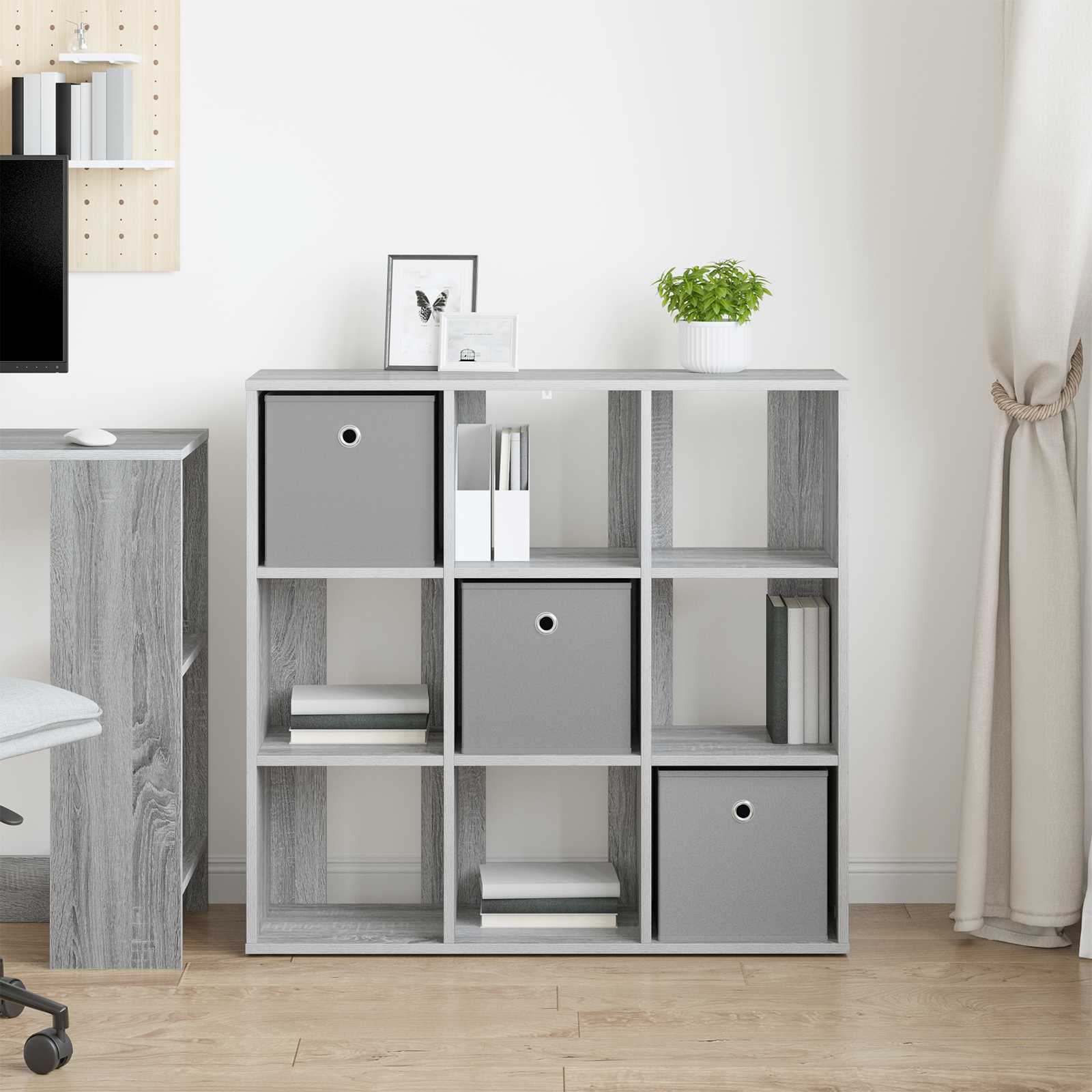Sideboard Sonoma-Grau 88,5 x 29 x 84,5 cm