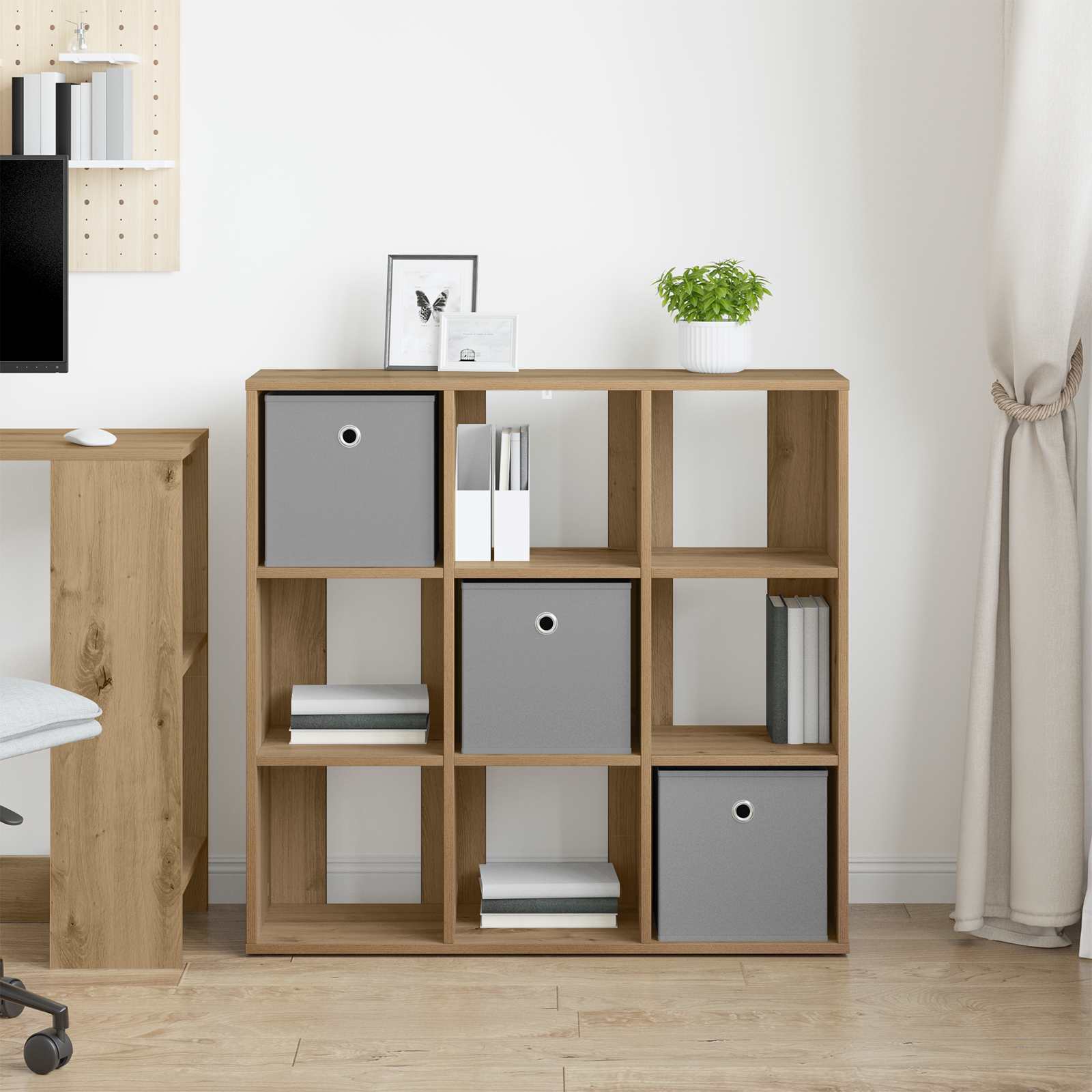 Sideboard Artisan-Eiche 88,5 x 29 x 84,5 cm