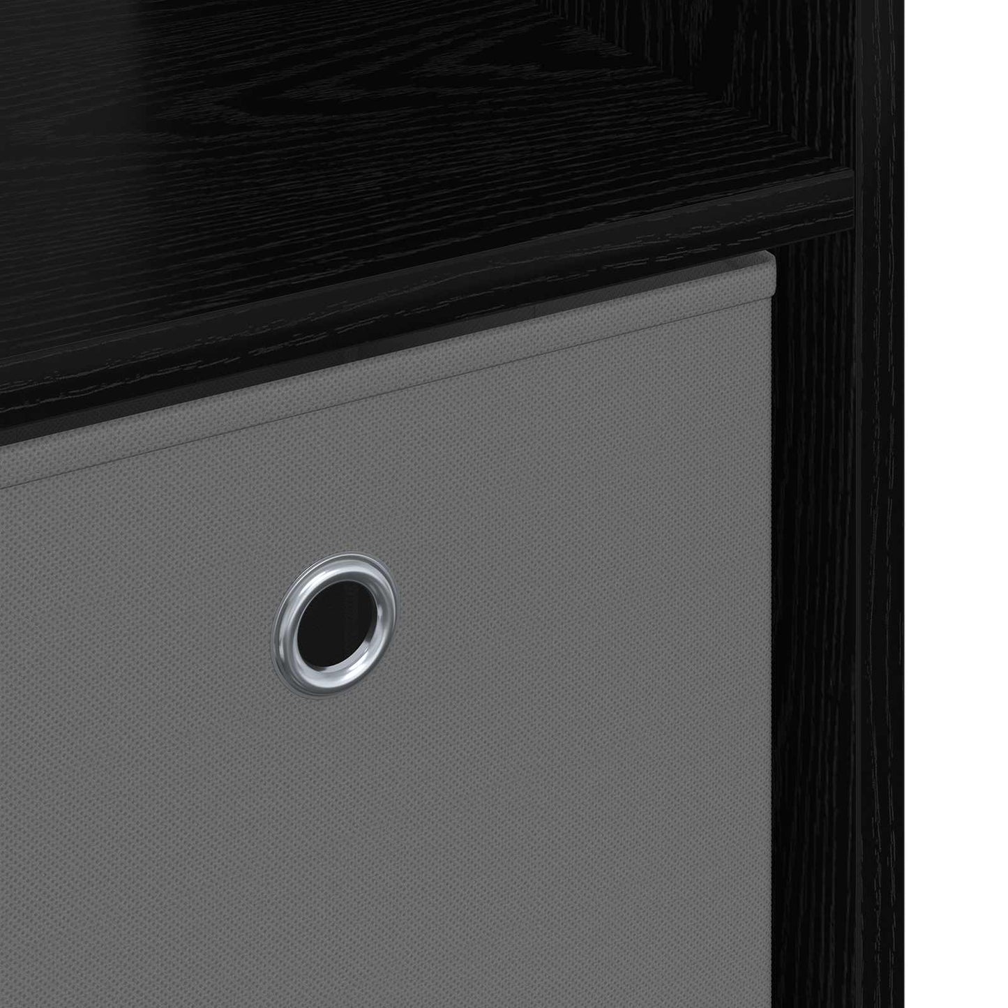Sideboard Schwarz Eichen-Optik 102 x 31 x 99,5 cm
