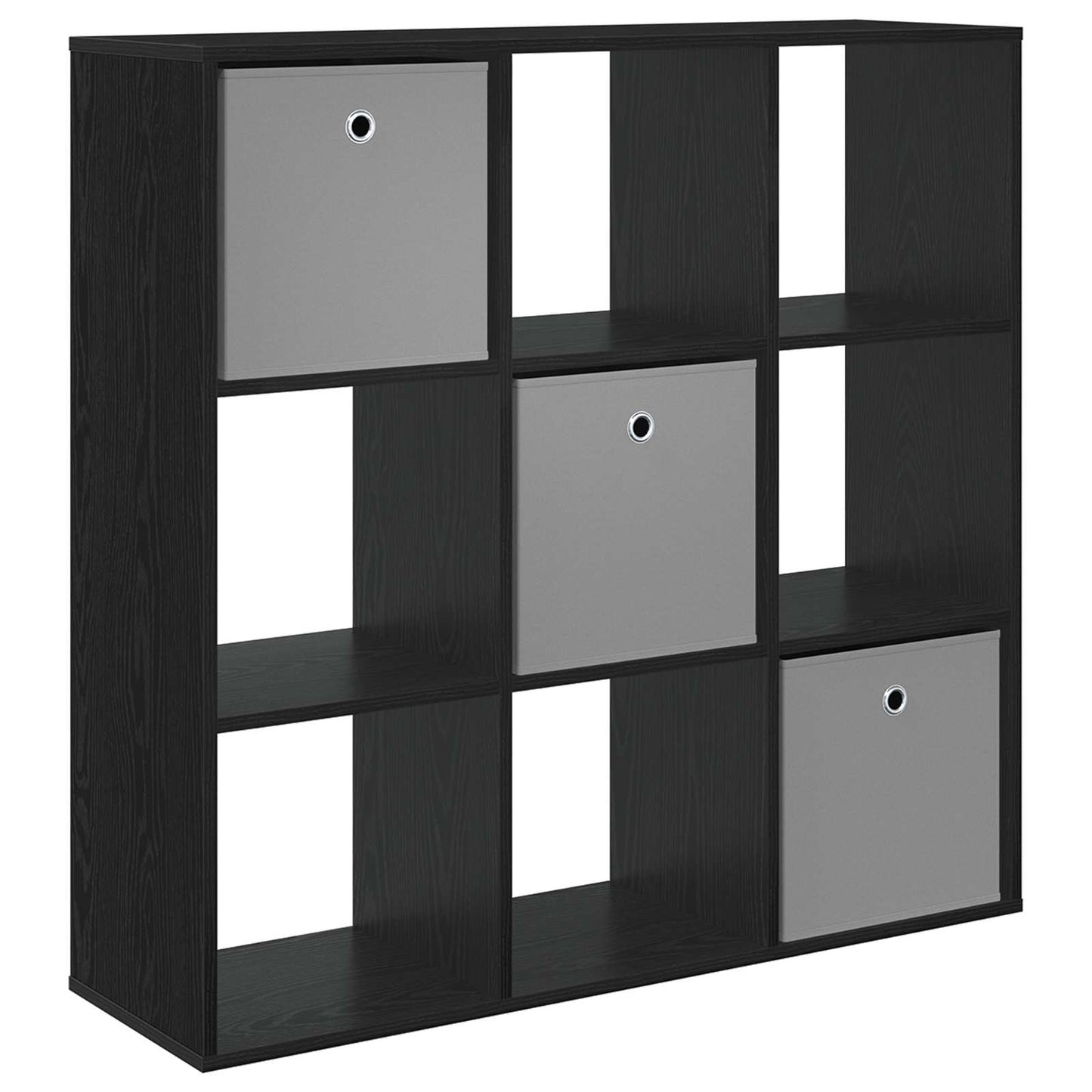 Sideboard Schwarz Eichen-Optik 102 x 31 x 99,5 cm