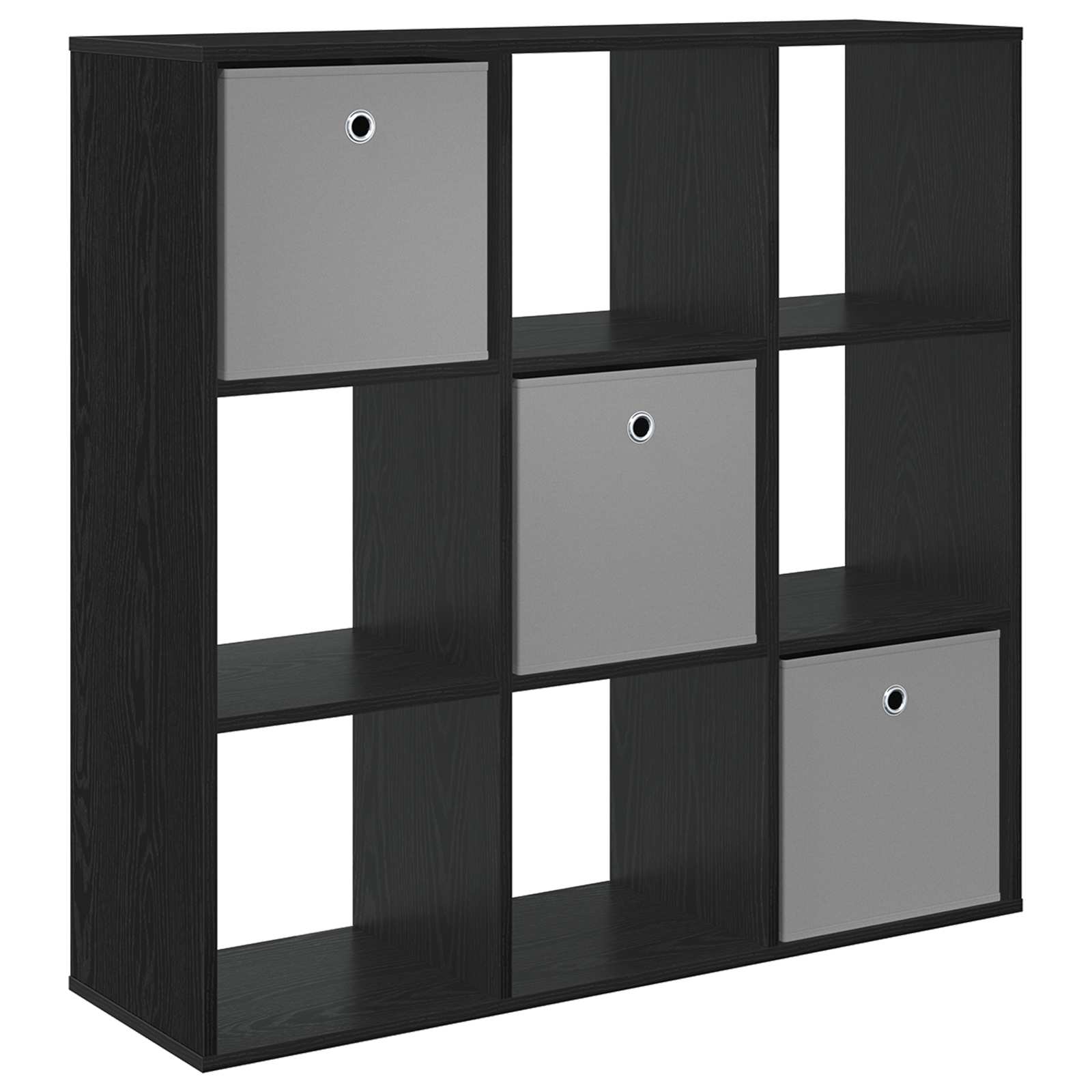 Sideboard Schwarz Eichen-Optik 102 x 31 x 99,5 cm