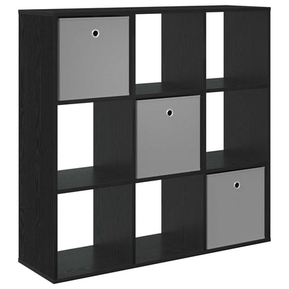 Sideboard Schwarz Eichen-Optik 102 x 31 x 99,5 cm