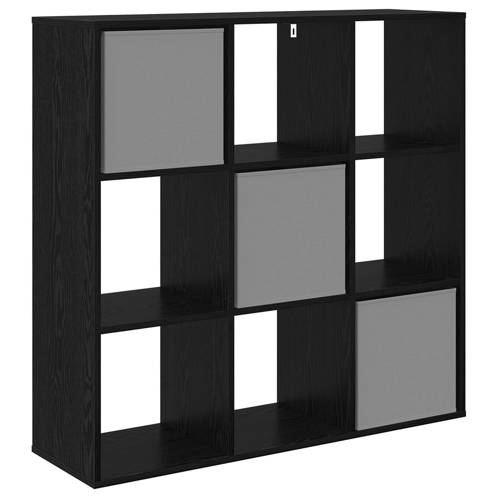 Sideboard Schwarz Eichen-Optik 102 x 31 x 99,5 cm