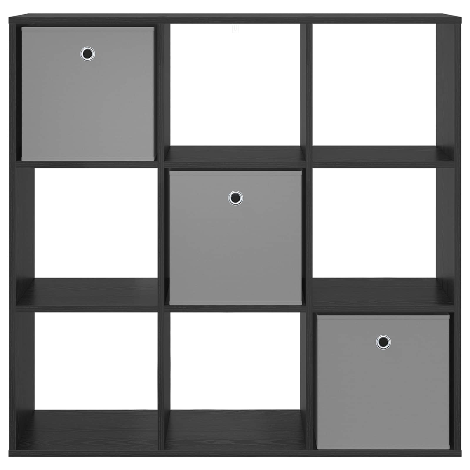 Sideboard Schwarz Eichen-Optik 102 x 31 x 99,5 cm