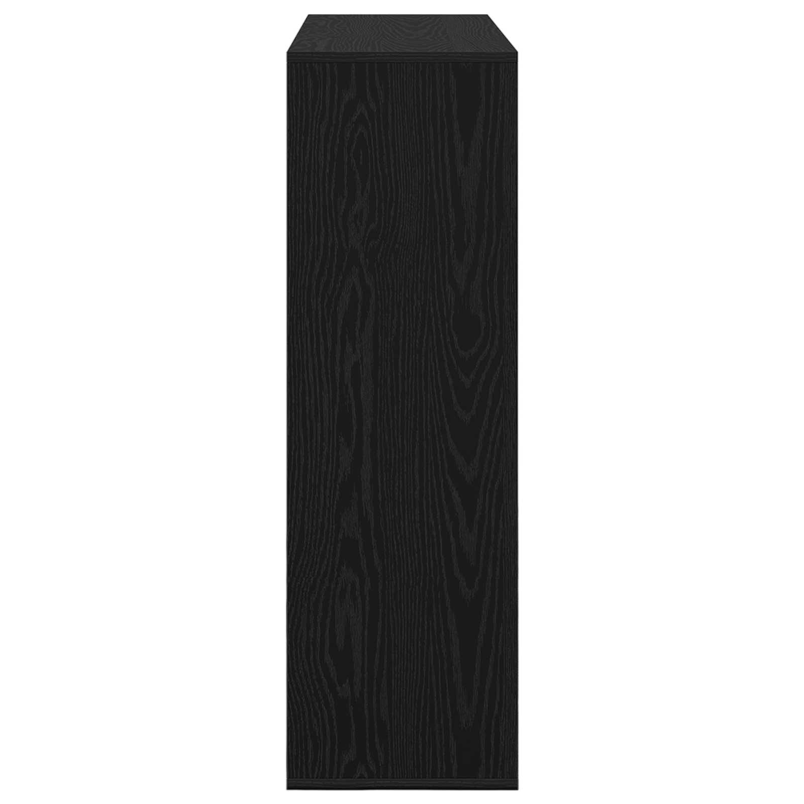Sideboard Schwarz Eichen-Optik 102 x 31 x 99,5 cm