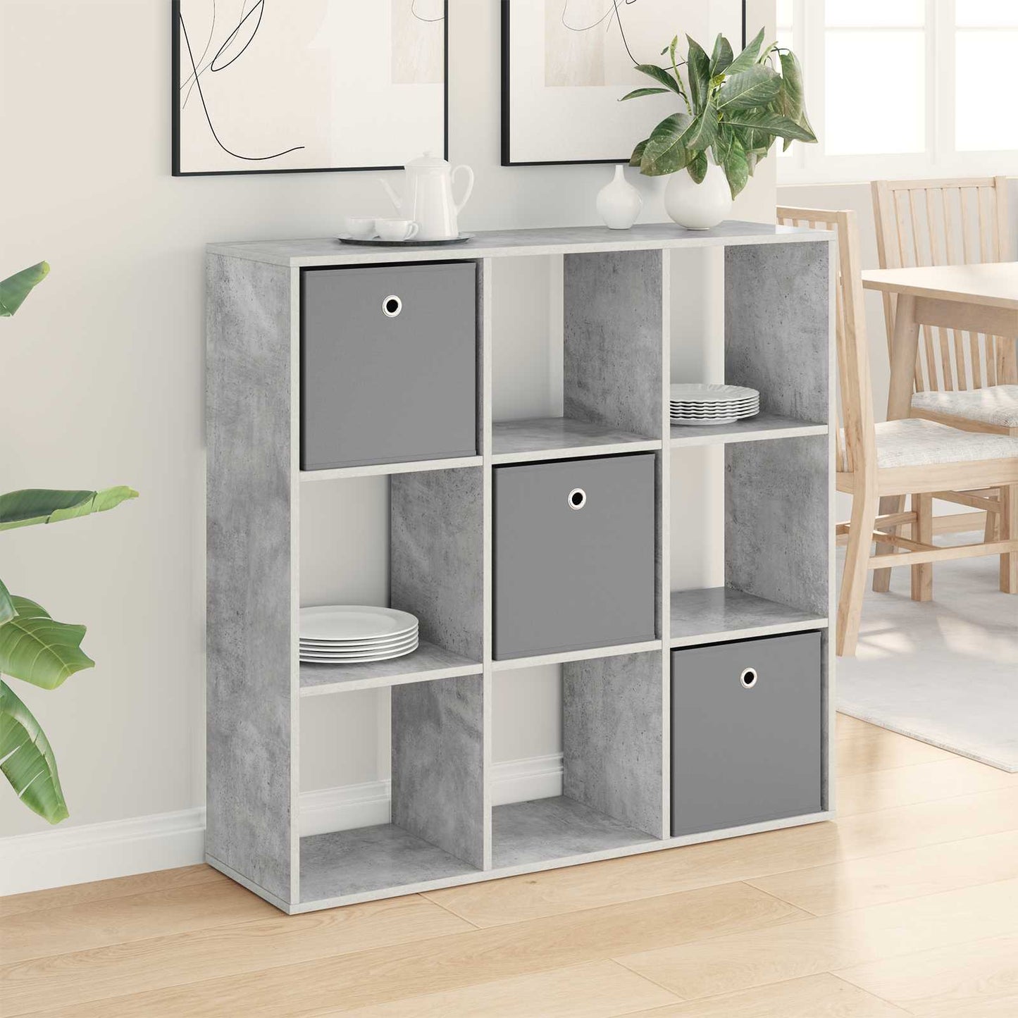 Sideboard Betongrau 102 x 31 x 99,5 cm
