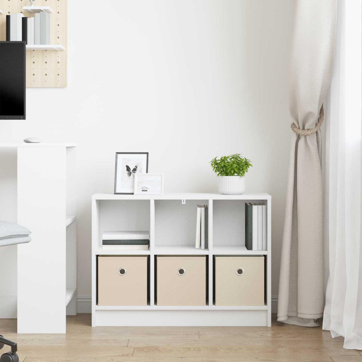Sideboard Weiß 73,5 x 22,5 x 53,5 cm