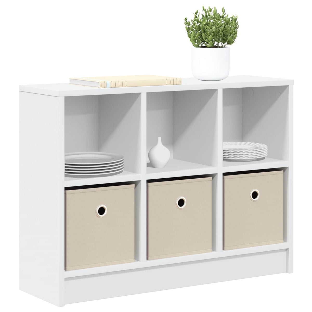 Sideboard Weiß 73,5 x 22,5 x 53,5 cm