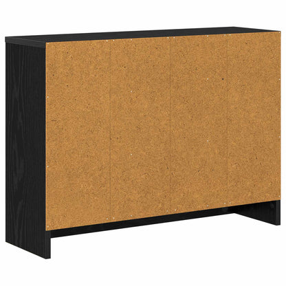 Sideboard Schwarz Eichen-Optik 73,5 x 22,5 x 53,5 cm