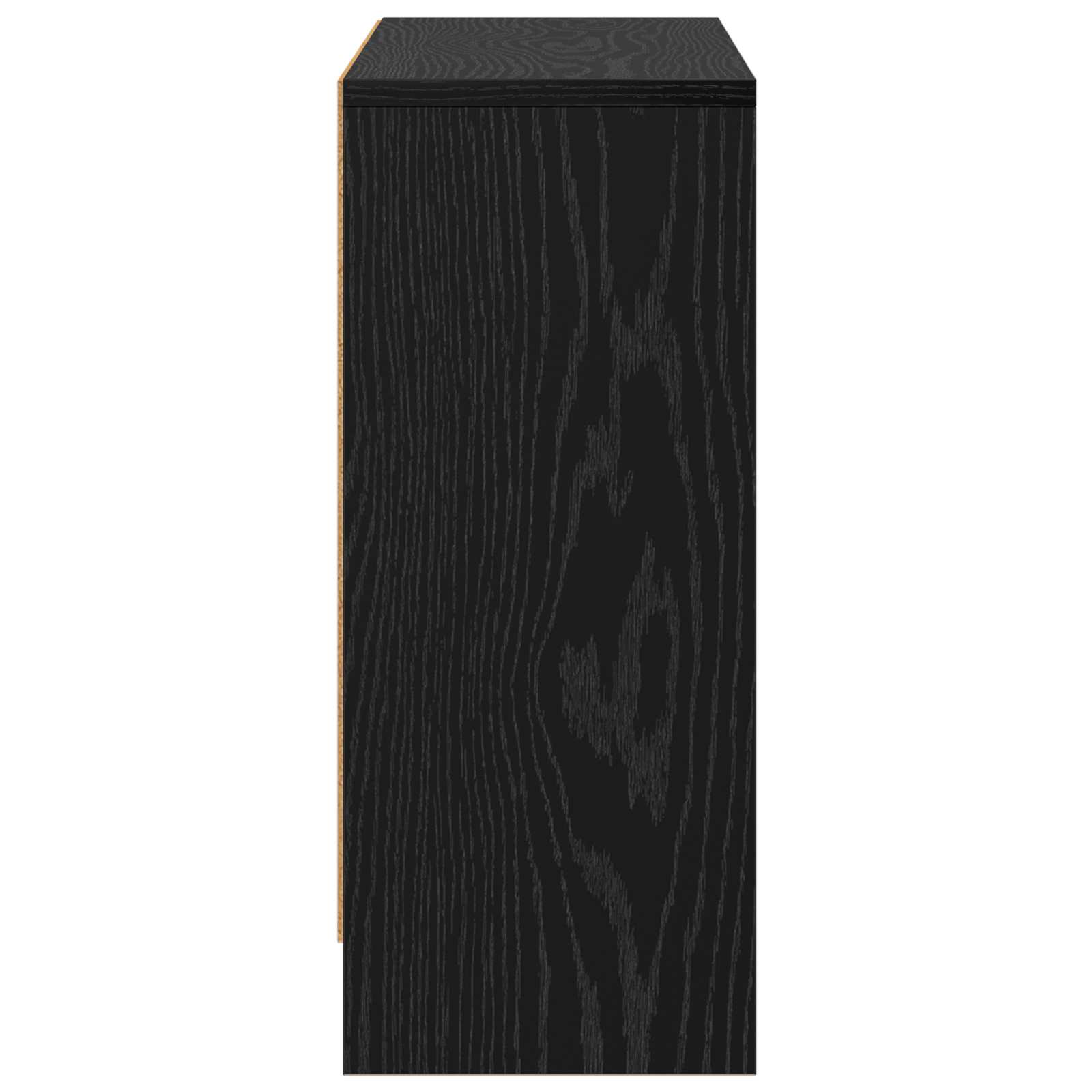 Sideboard Schwarz Eichen-Optik 73,5 x 22,5 x 53,5 cm
