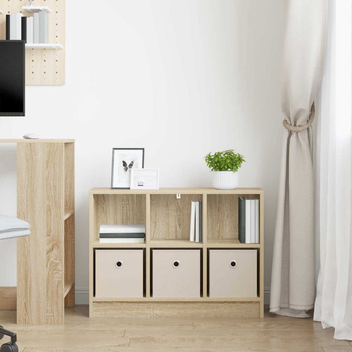 Sideboard Sonoma-Eiche 73,5 x 22,5 x 53,5 cm