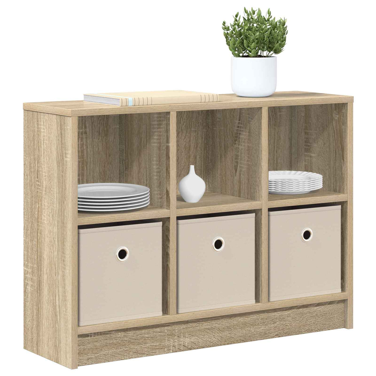 Sideboard Sonoma-Eiche 73,5 x 22,5 x 53,5 cm