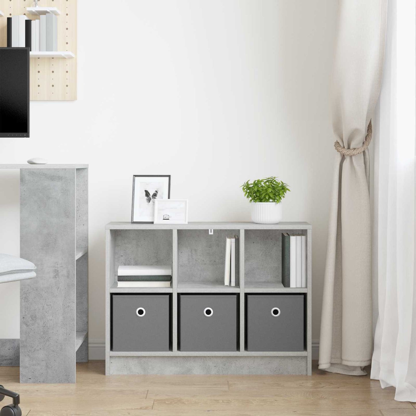 Sideboard Betongrau 73,5 x 22,5 x 53,5 cm