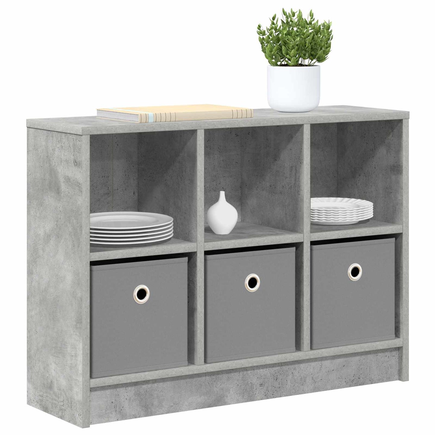 Sideboard Betongrau 73,5 x 22,5 x 53,5 cm