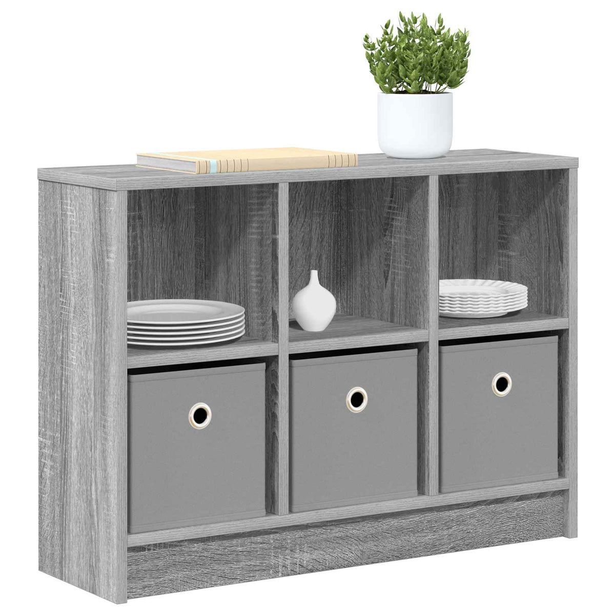 Sideboard Sonoma-Grau 73,5 x 22,5 x 53,5 cm