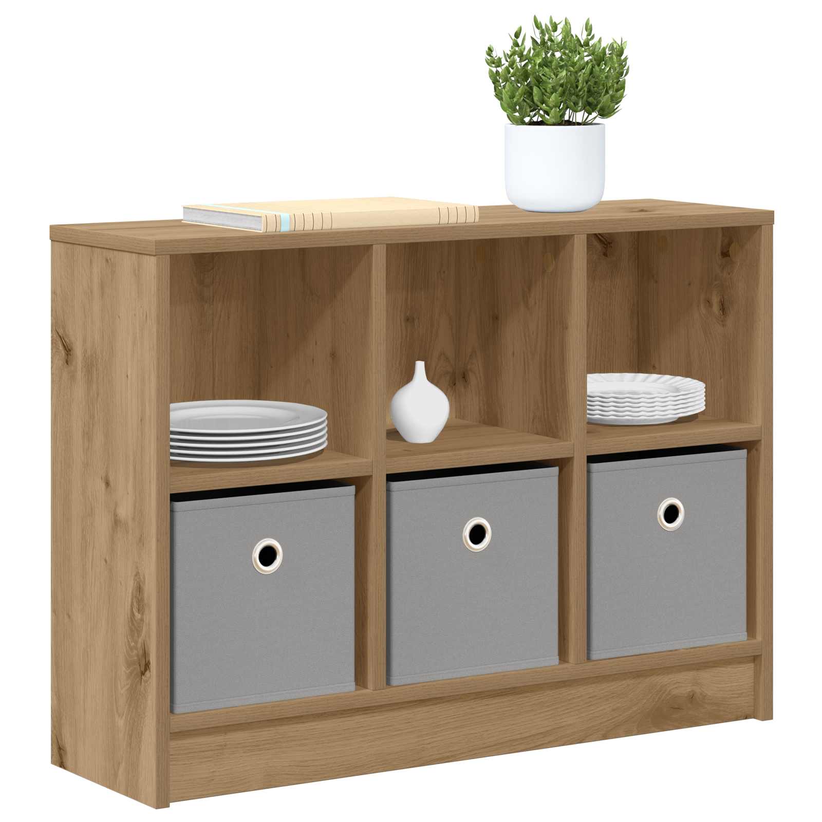 Sideboard Artisan-Eiche 73,5 x 22,5 x 53,5 cm