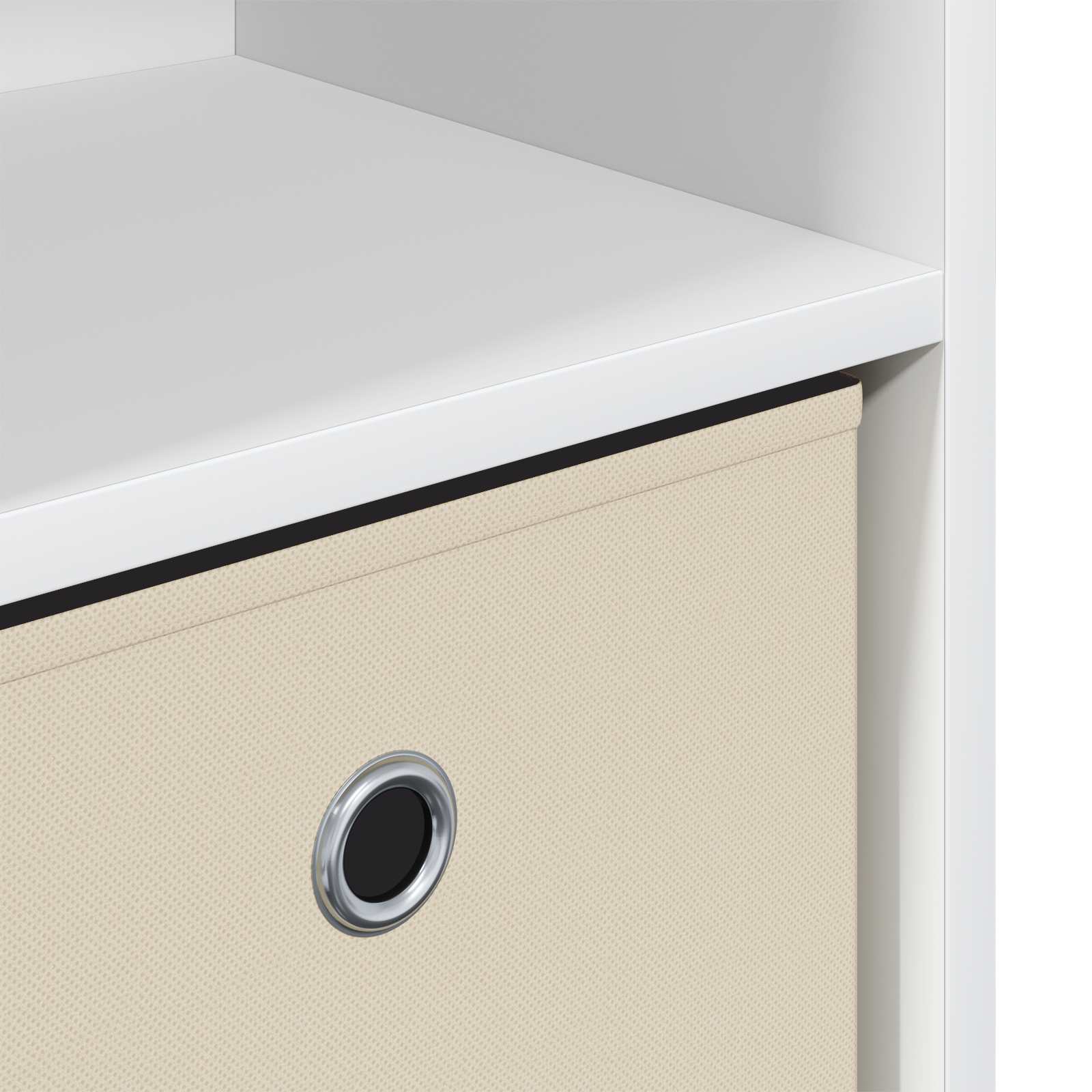 Sideboard Weiß 88,5 x 27,5 x 63,5 cm