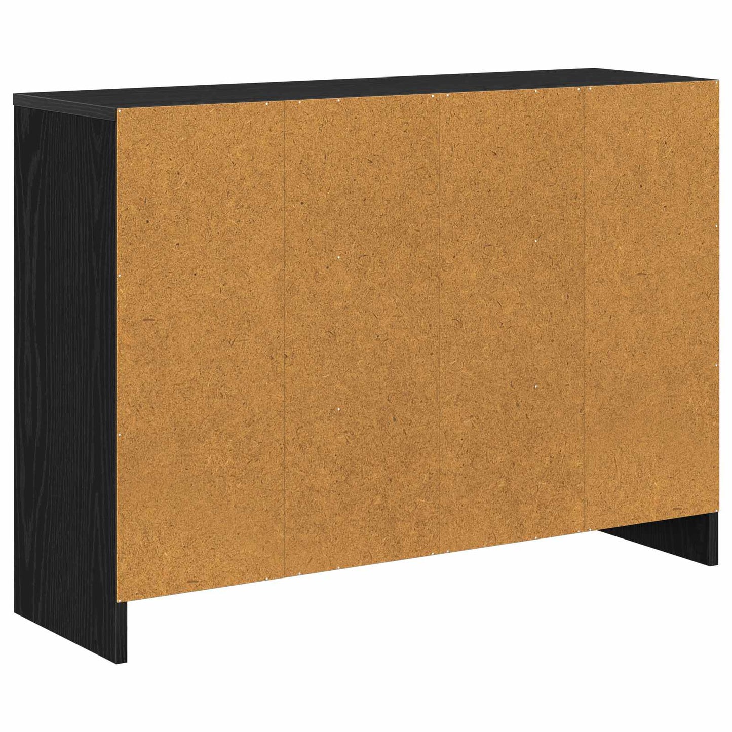Sideboard Schwarz Eichen-Optik 88,5 x 27,5 x 63,5 cm