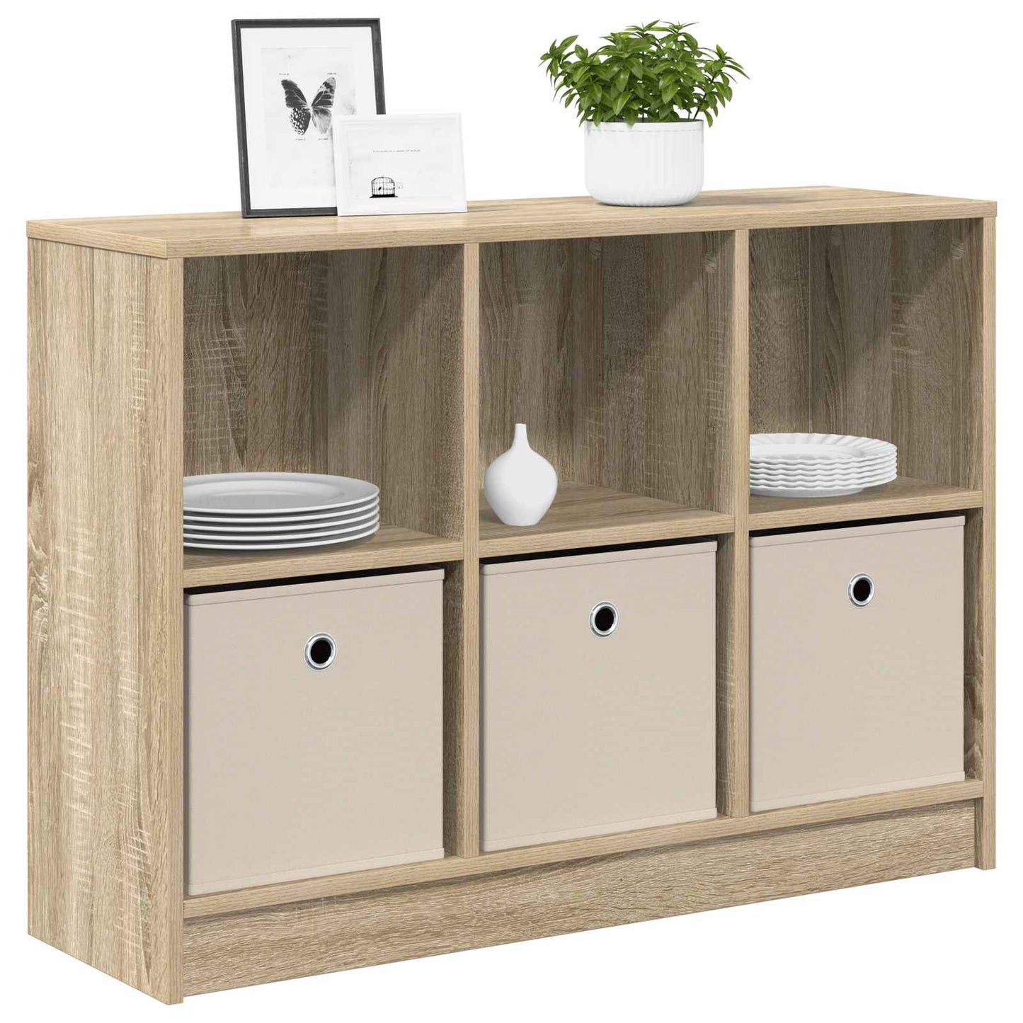 Sideboard Sonoma-Eiche 88,5 x 27,5 x 63,5 cm