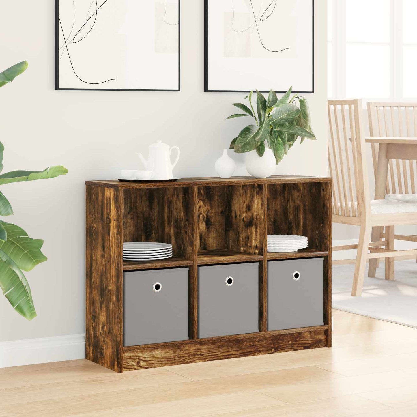 Sideboard Räuchereiche 88,5 x 27,5 x 63,5 cm